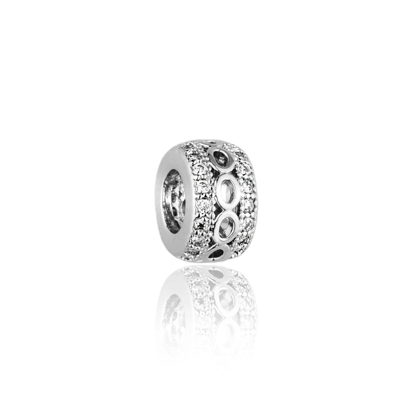 Berloque feminino Sophie separador com elos ovais em aço inoxidável 316L - Only Steel
