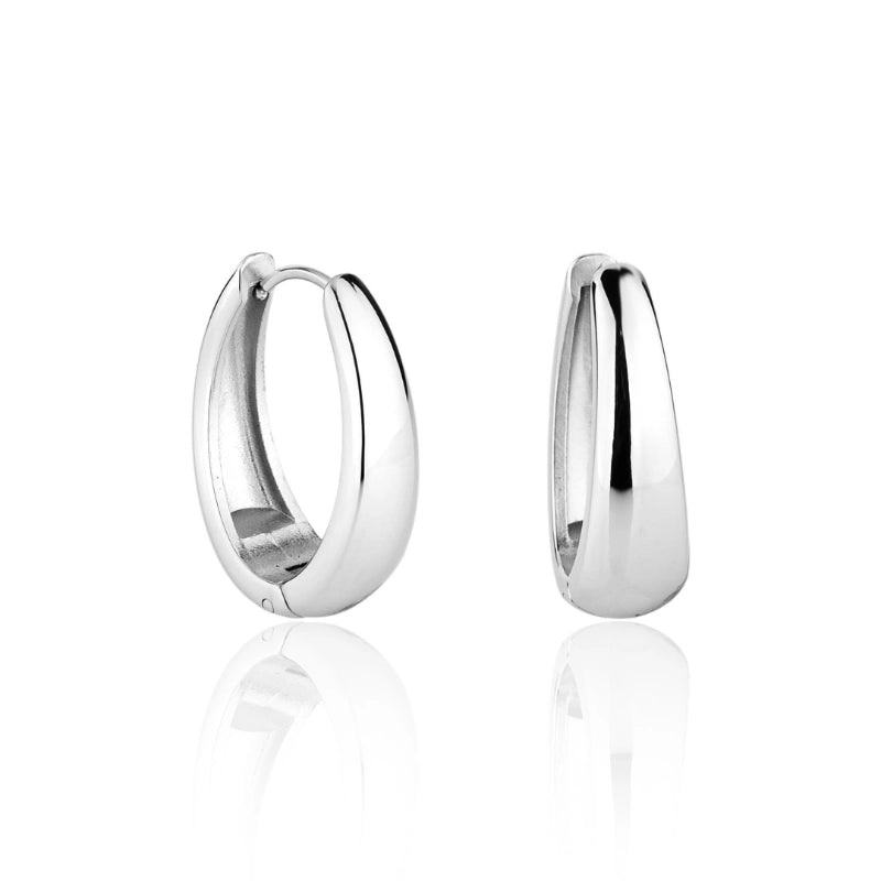 Brinco feminino argola grossa Diana em aço inoxidável 316L - Only Steel