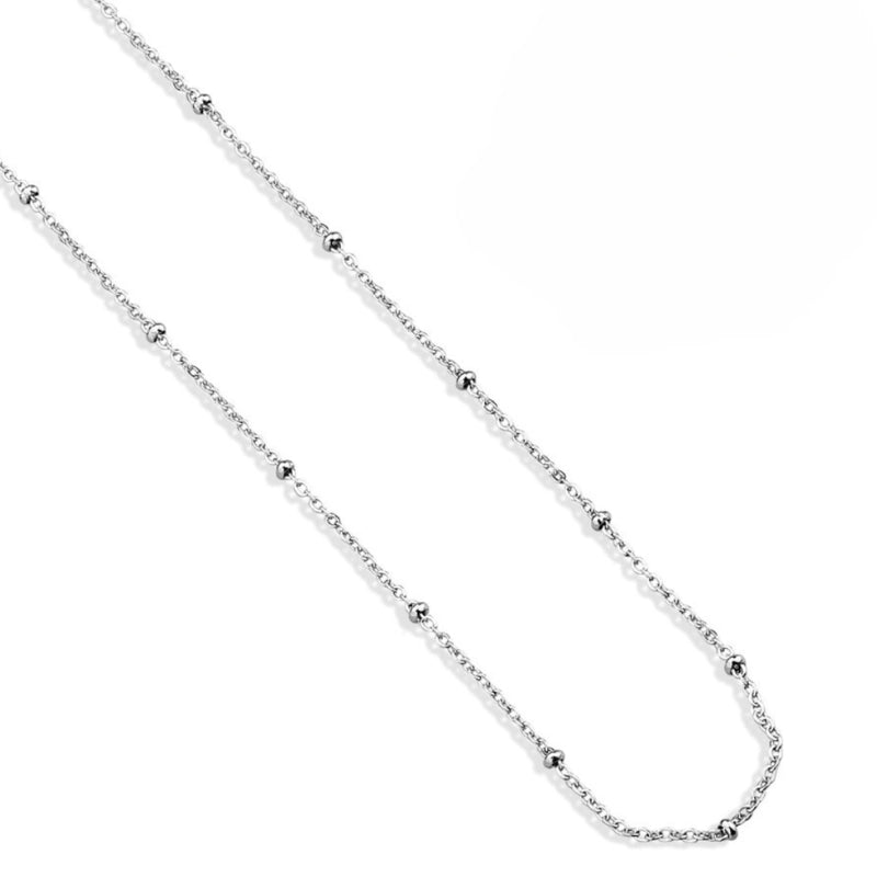 Colar feminino Mia de bolinha em aço inoxidável 316L - Only Steel